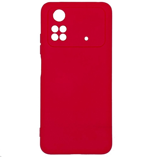 Picture of Evelatus Xiaomi Poco X4 Pro 5G Premium Soft Touch Silicone Case Red