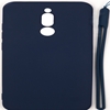 Picture of Evelatus Xiaomi Redmi 8 Soft Touch Silicone Case with Strap Dark Blue