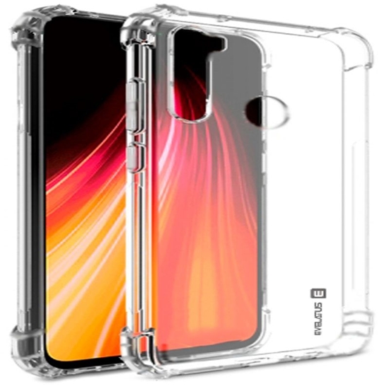 Picture of Evelatus Xiaomi Redmi Note 8 / Redmi Note 8 2021 Military Shockproof Silicone Case TPU Transparent