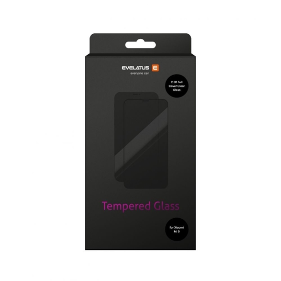 Изображение Evelatus Xiaomi Xiaomi Mi 9 2.5D Full Cover Japan Glue Glass Anti-Static