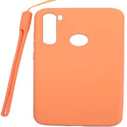 Изображение Evelatus Xiaomi Xiaomi Redmi Note 8 / Redmi Note 8 2021 Soft Touch Silicone Case with Strap Pink