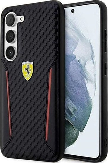 Picture of Ferrari Ferrari Carbon Contrast Edges - Etui Samsung Galaxy S23+ (czarny)