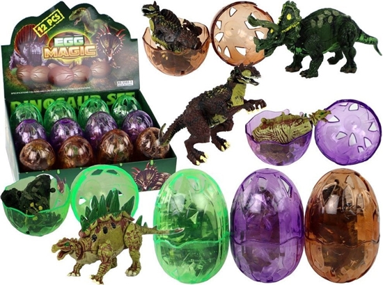 Picture of Figurka LeanToys Jajo Figurka Dinozaura 3 Kolory 9 cm