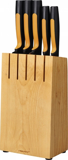 Picture of Fiskars Komplet noy w drewnianym bloku Functional Form 5 szt. (1062927)