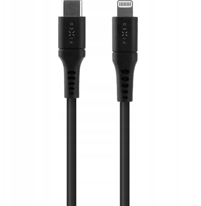 Attēls no Fixed | Liquid Silicone Cable USB-C/Lightning, 2m | FIXDLS-CL2-BK