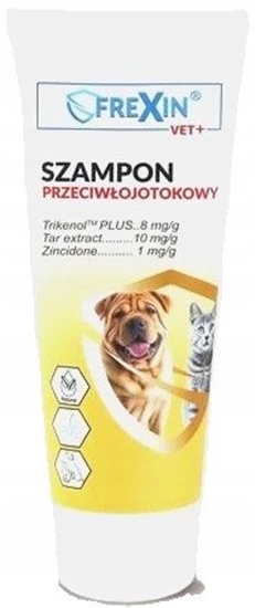 Picture of FREXIN VET+ SZAMPON PRZECIWOJOTOKOWY     220g DLA PSÓW I KOTÓW   /10
