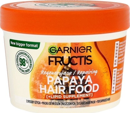 Изображение Fructis Hair Food Maska regenerujca do wosów zniszczonychch - Papaya 400ml