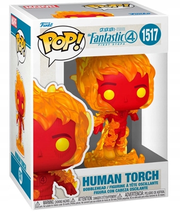 Attēls no FUNKO POP! Vinyl Figure: Marvel: The Fantastic Four: First Steps - Human Torch