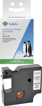 Picture of G&G Schriftband 19mm x 7m sw-ws Komp. m. Dymo D1/ 45803/ S072083