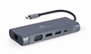 Picture of Gembird USB Type-C 7-in-1 Multi-Port Adapter + Card Reader Space Grey