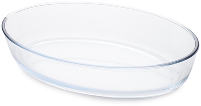 Picture of Glass baking dish oval Borosilicate Glass 35x24x7cm / 3L 8006043023299