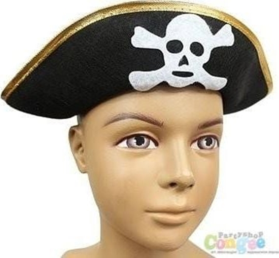 Picture of GoDan Czapka pirata ze zotym obszyciem - 1 szt. uniwersalny