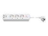 Picture of Goobay 41264 3-Way Power Strip with Switch and USB | Sockets quantity 3