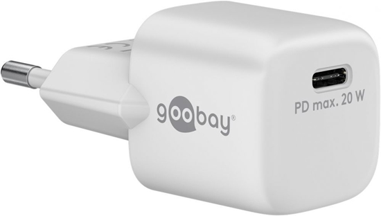 Изображение Goobay | USB-C PD GaN Fast Charger Nano (20 W), White