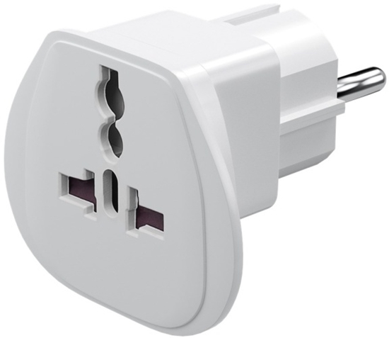 Picture of Goobay 94026 World to EU Travel Adapter, (UK, US, IT, CH, to EU), White