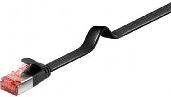 Изображение Goobay 94235, 0.25 m, Cat6, U/FTP (STP), RJ-45, RJ-45, Black
