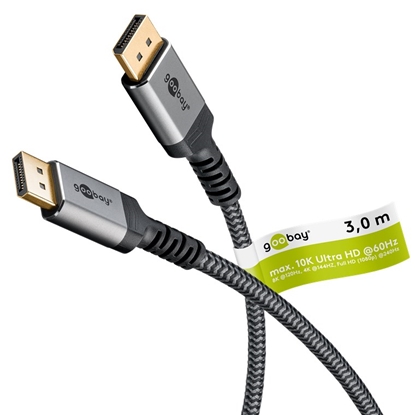 Изображение Goobay | DisplayPort Cable 2.0/2.1, 54 Gbit/s | 75681 | DisplayPort to  DisplayPort