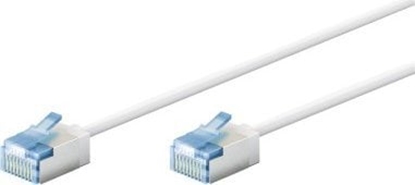 Picture of Goobay Ultra-elastyczny CAT 6A kabel krosowy, slim, U/FTP, biay - Dugo kabla 2 m