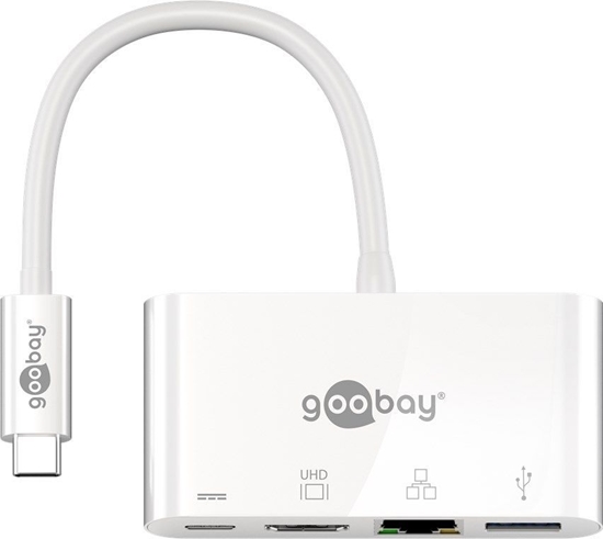 Изображение Goobay | USB-C Multiport Adapter (HDMI + Ethernet, PD) | 62105