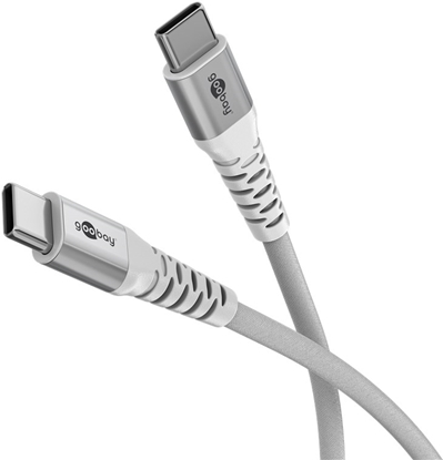Picture of Goobay | USB-C Supersoft Textile Cable with Metal Plugs | 70194