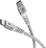 Picture of Goobay USB-C Supersoft Textile Cable with Metal Plugs, 1 m, white