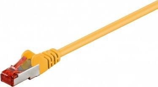 Picture of Goobay Wentronic Goobay CAT 6 Patch Cable, S/FTP (PiMF), yellow, 1 m - LSZH halogen free, copper (68300)