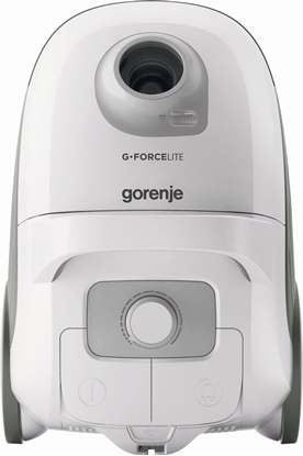 Attēls no Gorenje | Vacuum cleaner | VCEA21GLW | Bagged | Power 700 W | Dust capacity 3 L | White