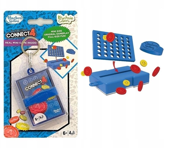 Picture of Gra Connect 4 Hasbro Breloczek Wersja Podróna Kieszonkowa Hasbro Connect 4 /