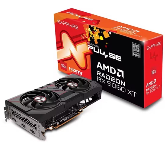 Picture of Graphics Card|SAPPHIRE|AMD Radeon RX 9060 XT|16 GB|GDDR6|128 bit|PCIE 5.0 16x|GPU 2700 MHz|Dual Slot Fansink|2xHDMI|1xDisplayPort|11350-03-20G