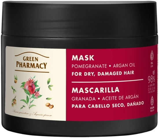 Picture of Green Pharmacy Maska do wosów suchych i zniszczonych Granat i Olej arganowy 300ml