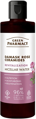 Picture of GREEN PHARMACY Róa Damasceska + Ceramidy Rewitalizujca Woda micelarna do demakijau twarzy 200 ml
