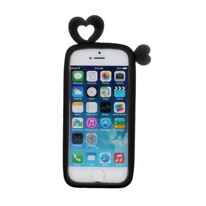 Attēls no GreenGo Universal bumper L (10cm) Hearts Black