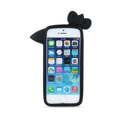 Attēls no GreenGo Universal bumper L (10cm) Kitty Black