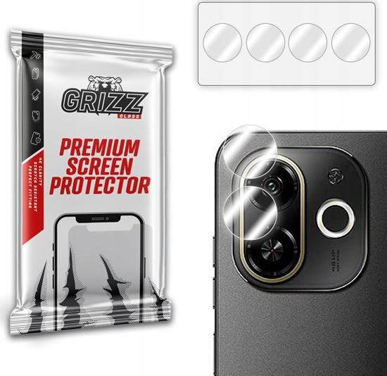 Picture of GrizzGlass Szko na aparat GrizzGlass HybridGlass Camera do Tecno Pop 9 5G