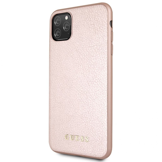 Picture of Guess Apple iPhone 11 Pro Max Iridescent PU Hard Case Rose Gold