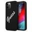 Изображение Guess Apple iPhone 12 Pro Max 6.7'' Vintage White Script Silicone Cover Black