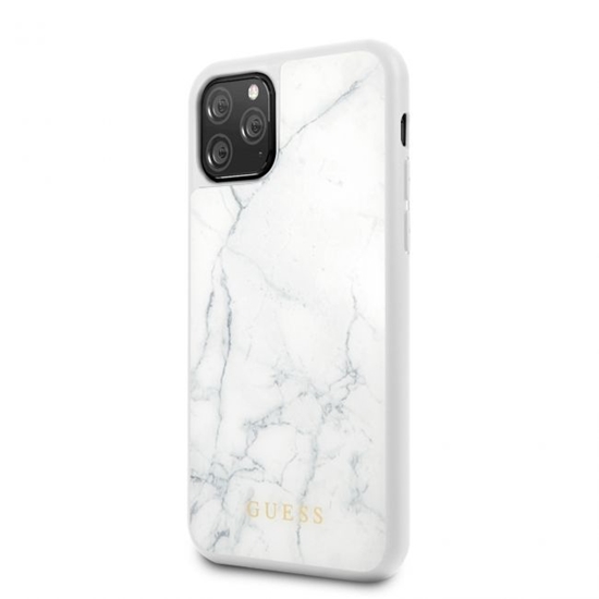 Picture of Guess Apple iPhone 12/12 Pro PC/TPU Marble Cover White