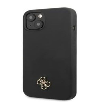 Изображение Guess Apple iPhone 13 Silicone Metal Logo Case Black