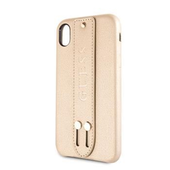 Picture of Guess Apple iPhone XR Saffiano Strap Case Beige