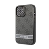 Picture of Guess Apple PU 4G Stripe Case for iPhone 13 Pro Dark Grey
