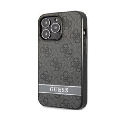 Изображение Guess Apple PU 4G Stripe Case for iPhone 13 Pro Dark Grey