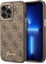 Изображение Guess Etui do iPhone 14 Pro 6,1" brzowy/brown hard case 4G Vintage Gold Logo
