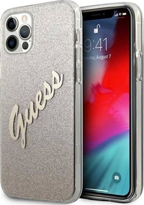 Attēls no Guess Etui Guess GUHCP12LPCUGLSGO Apple iPhone 12 Pro Max zoty/gold hardcase Glitter Gradient Script