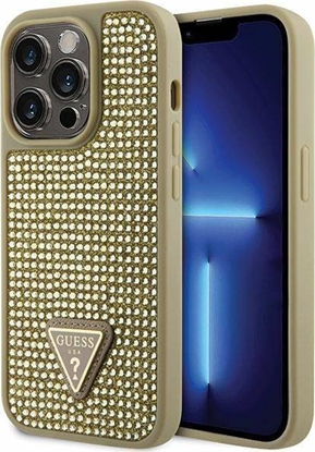 Attēls no Guess Etui Guess GUHCP14LHDGTPD Apple iPhone 14 Pro zoty/gold hardcase Rhinestone Triangle