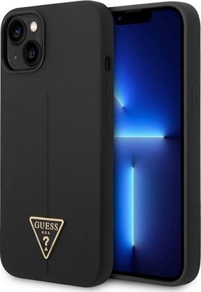 Attēls no Guess Etui Guess GUHCP14MSLTGK Apple iPhone 14 Plus czarny/black hardcase Silicone Triangle