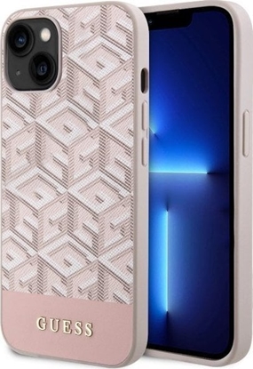 Attēls no Guess Etui GUHMP14MHGCFSEP Apple iPhone 14 Plus róowy/pink hard case GCube Stripes MagSafe
