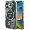 Picture of Guess Glitter Flowers Triangle Buttons MagSafe Protective cover for Apple iPhone 16