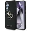 Picture of Guess Grained Big 4G Logo Small Classic Logo case for Samsung Galaxy S25 Plus black