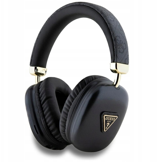 Picture of Suchawki Guess Guess PU Leather 4G Triangle Logo Bluetooth Stereo ausins juodos spalvos
