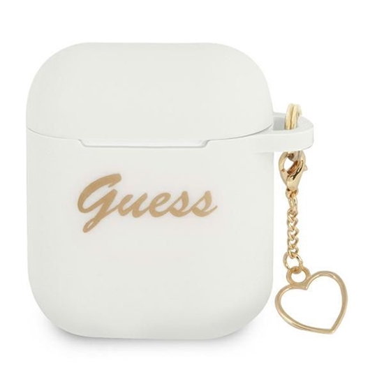 Изображение Guess case for Airpods | Airpods 2 GUA2LSCHSH whit